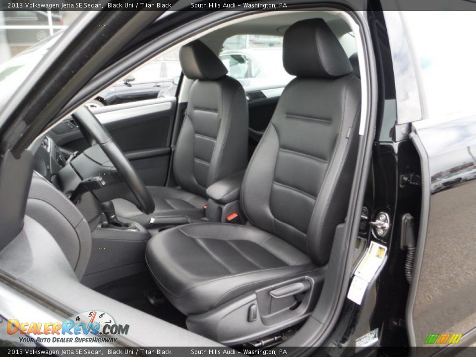 2013 Volkswagen Jetta SE Sedan Black Uni / Titan Black Photo #19