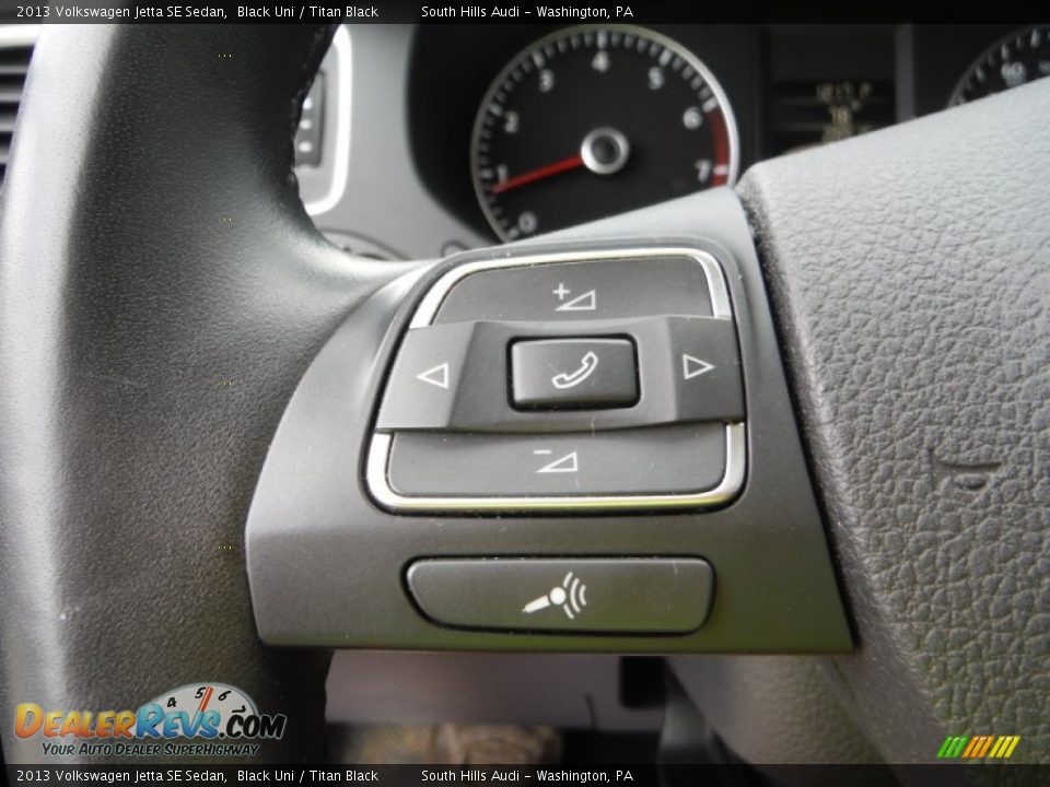 2013 Volkswagen Jetta SE Sedan Black Uni / Titan Black Photo #27