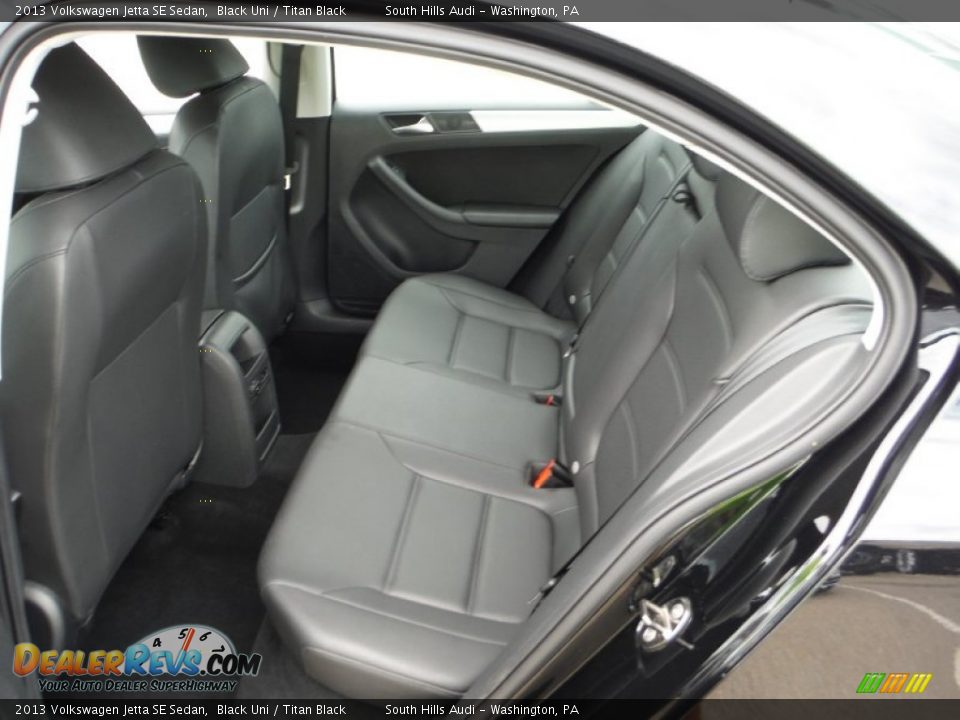 2013 Volkswagen Jetta SE Sedan Black Uni / Titan Black Photo #29