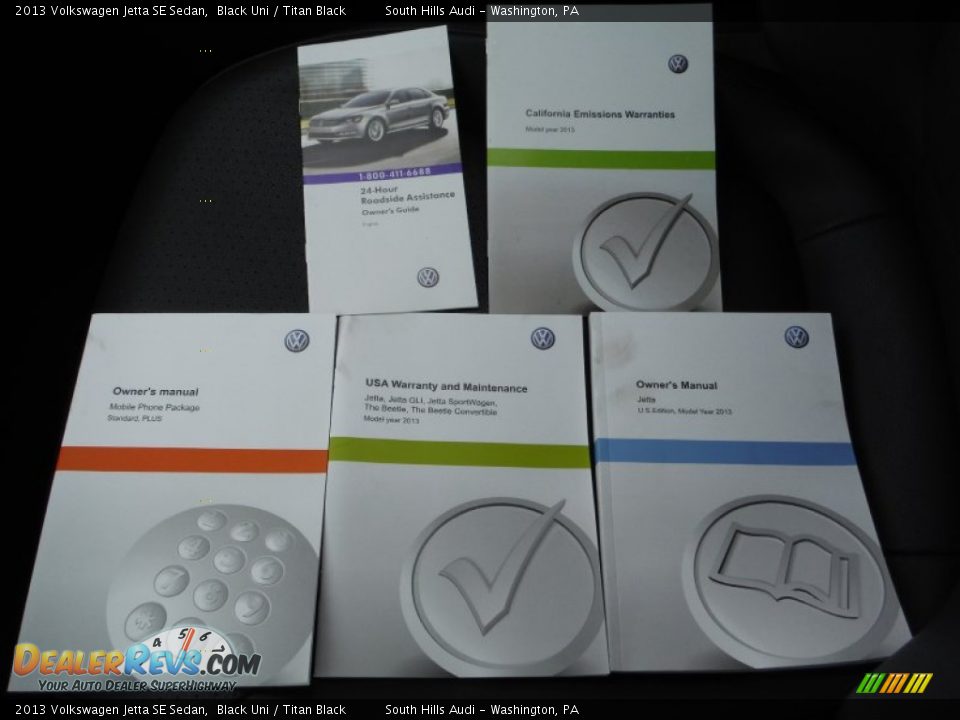 2013 Volkswagen Jetta SE Sedan Black Uni / Titan Black Photo #36