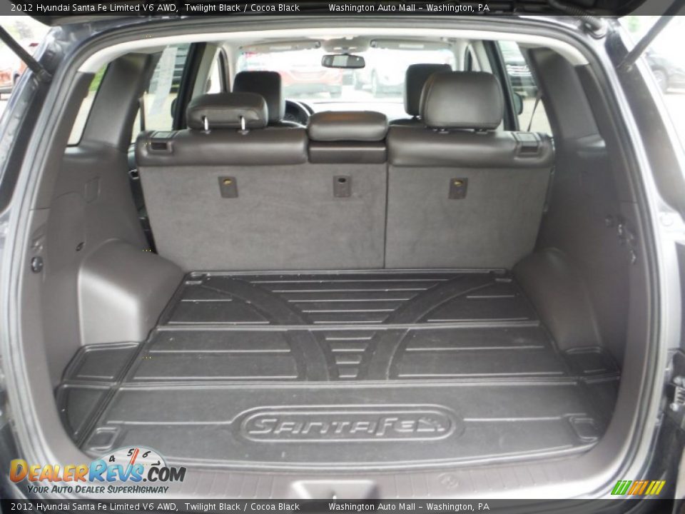 2012 Hyundai Santa Fe Limited V6 AWD Twilight Black / Cocoa Black Photo #22