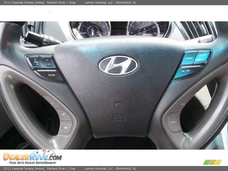 2011 Hyundai Sonata Limited Radiant Silver / Gray Photo #15