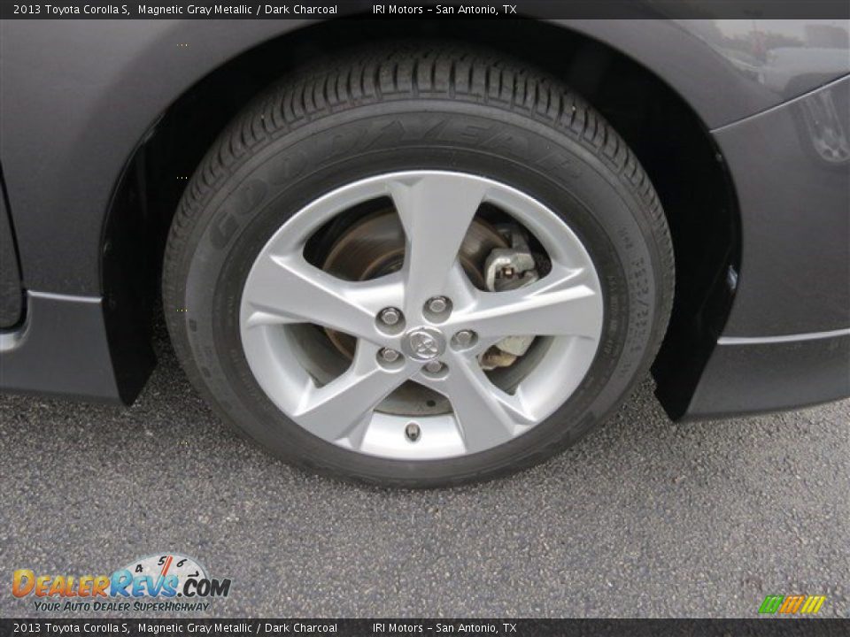 2013 Toyota Corolla S Magnetic Gray Metallic / Dark Charcoal Photo #9