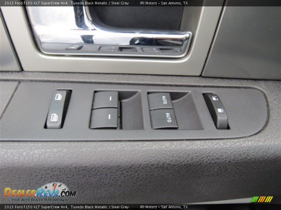 2013 Ford F150 XLT SuperCrew 4x4 Tuxedo Black Metallic / Steel Gray Photo #10