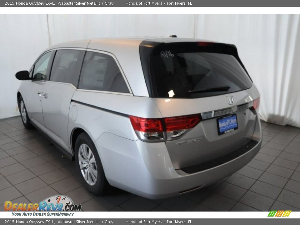 2015 Honda Odyssey EX-L Alabaster Silver Metallic / Gray Photo #5