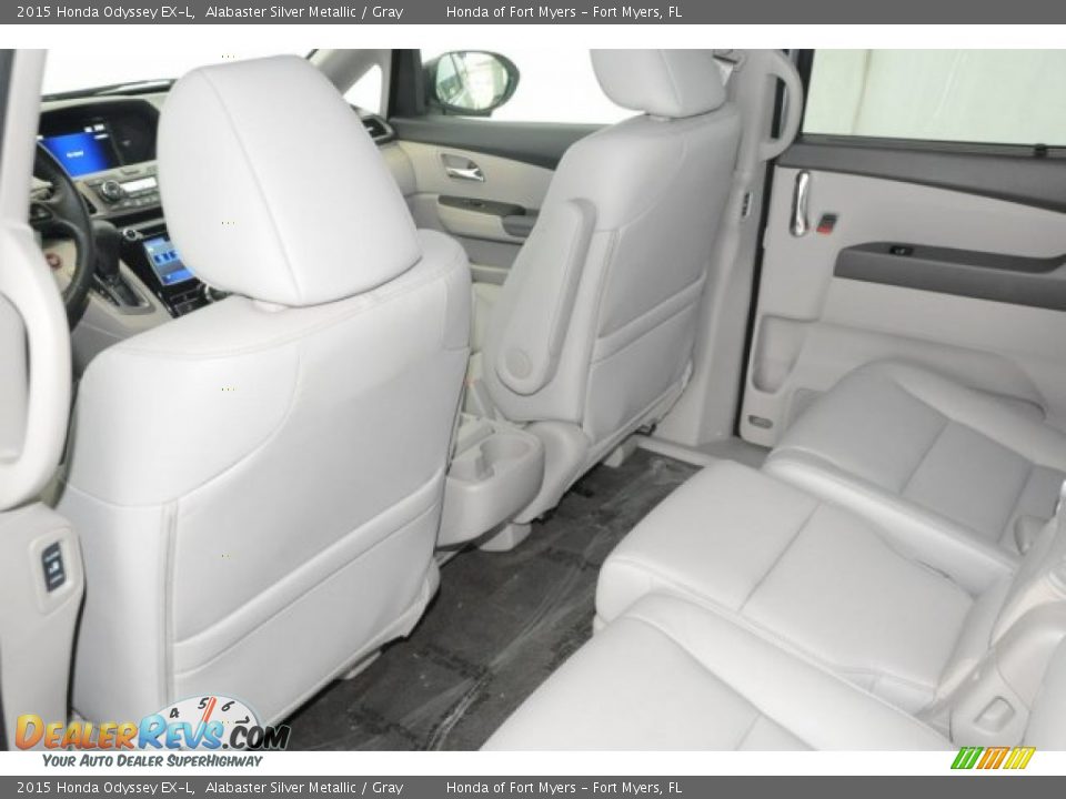 2015 Honda Odyssey EX-L Alabaster Silver Metallic / Gray Photo #19