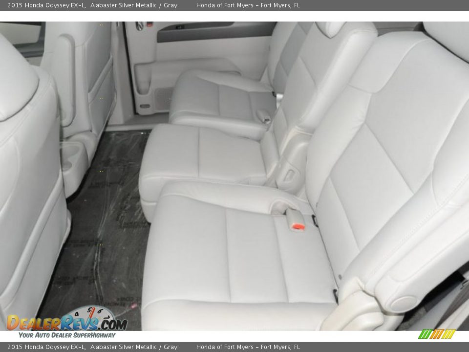 2015 Honda Odyssey EX-L Alabaster Silver Metallic / Gray Photo #20
