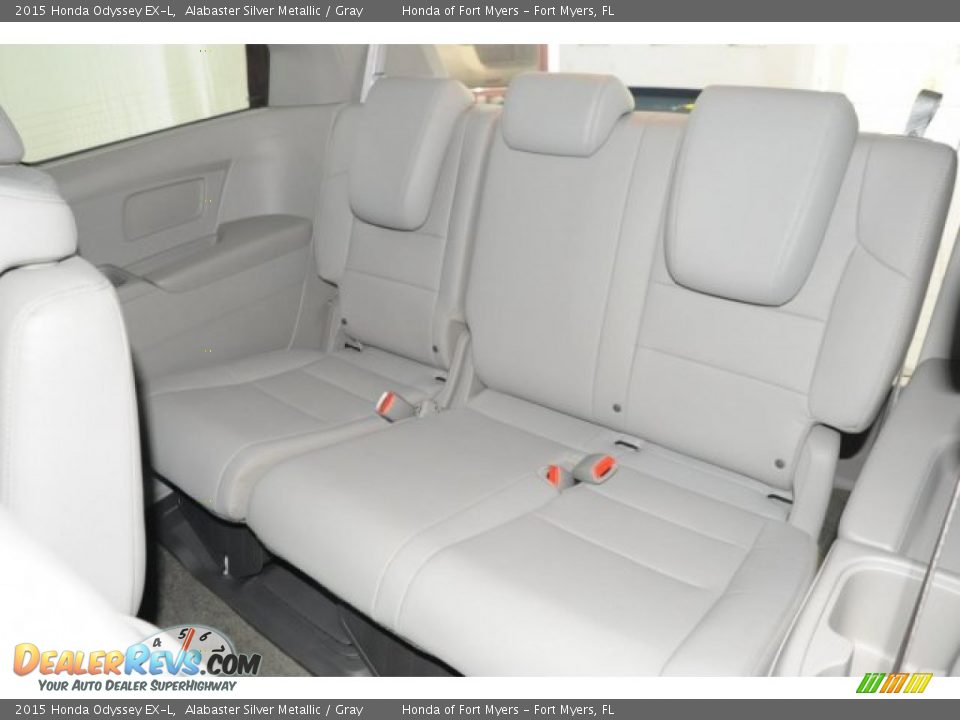 2015 Honda Odyssey EX-L Alabaster Silver Metallic / Gray Photo #21