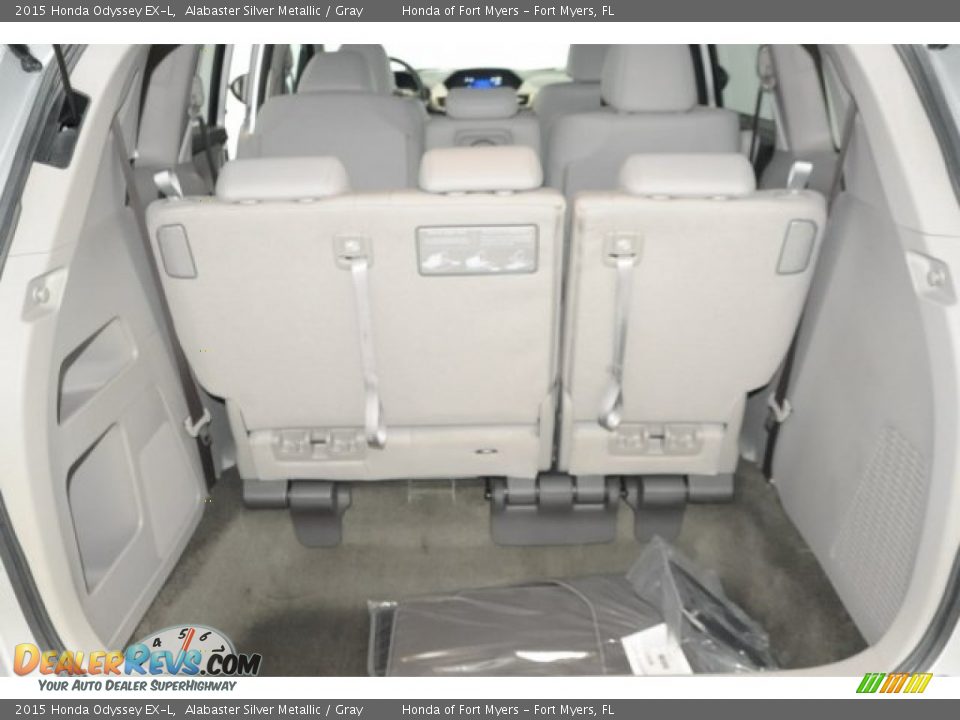 2015 Honda Odyssey EX-L Alabaster Silver Metallic / Gray Photo #22