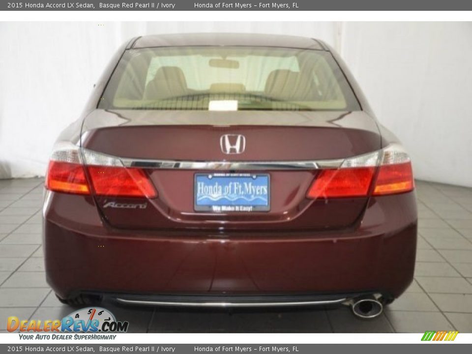 2015 Honda Accord LX Sedan Basque Red Pearl II / Ivory Photo #6