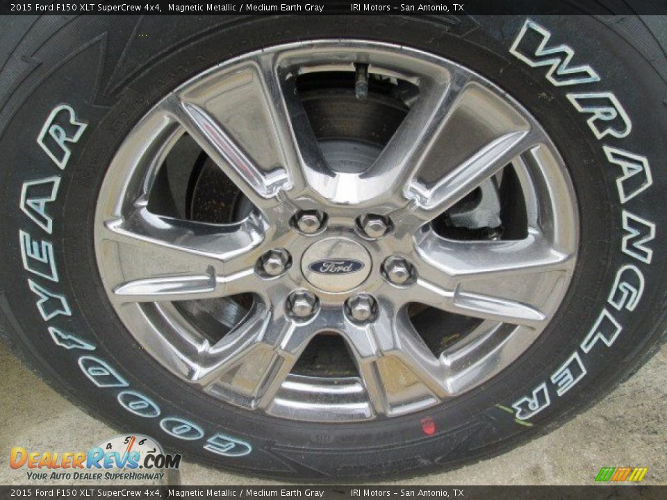 2015 Ford F150 XLT SuperCrew 4x4 Magnetic Metallic / Medium Earth Gray Photo #2
