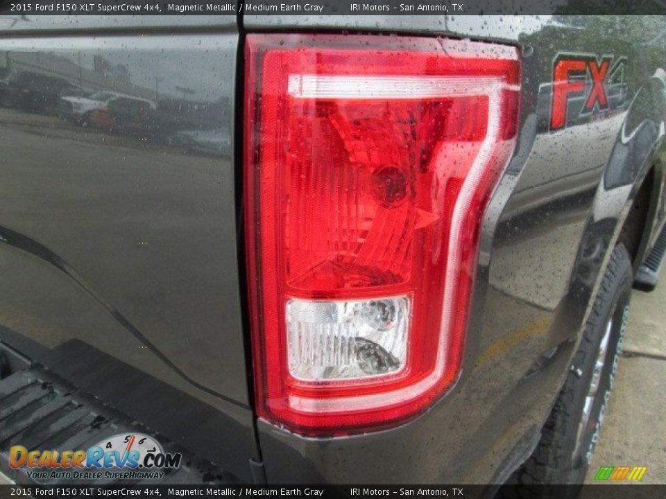 2015 Ford F150 XLT SuperCrew 4x4 Magnetic Metallic / Medium Earth Gray Photo #6