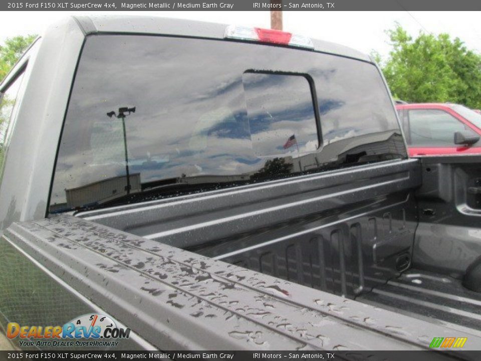 2015 Ford F150 XLT SuperCrew 4x4 Magnetic Metallic / Medium Earth Gray Photo #9