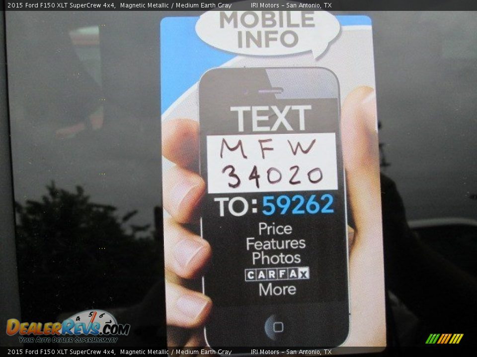 2015 Ford F150 XLT SuperCrew 4x4 Magnetic Metallic / Medium Earth Gray Photo #13