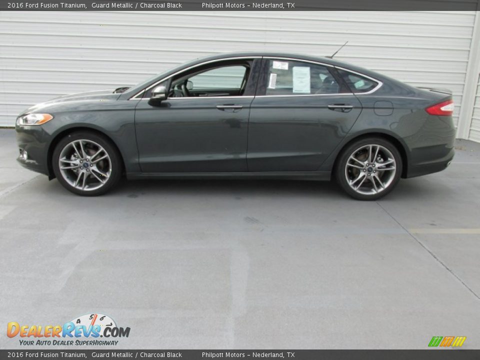 2016 Ford Fusion Titanium Guard Metallic / Charcoal Black Photo #6