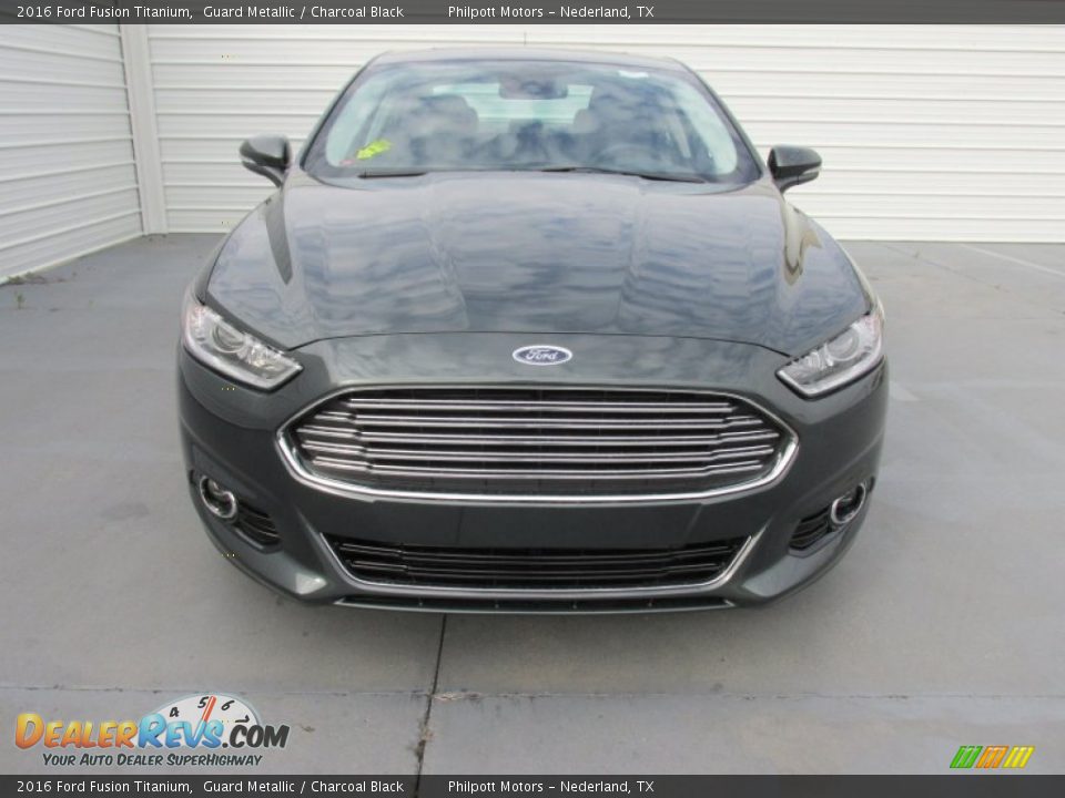 2016 Ford Fusion Titanium Guard Metallic / Charcoal Black Photo #8