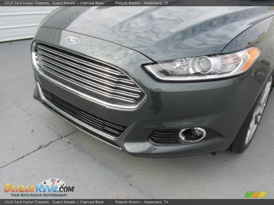 2016 Ford Fusion Titanium Guard Metallic / Charcoal Black Photo #10