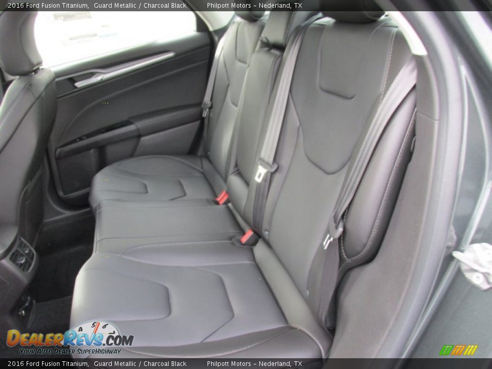 Rear Seat of 2016 Ford Fusion Titanium Photo #18