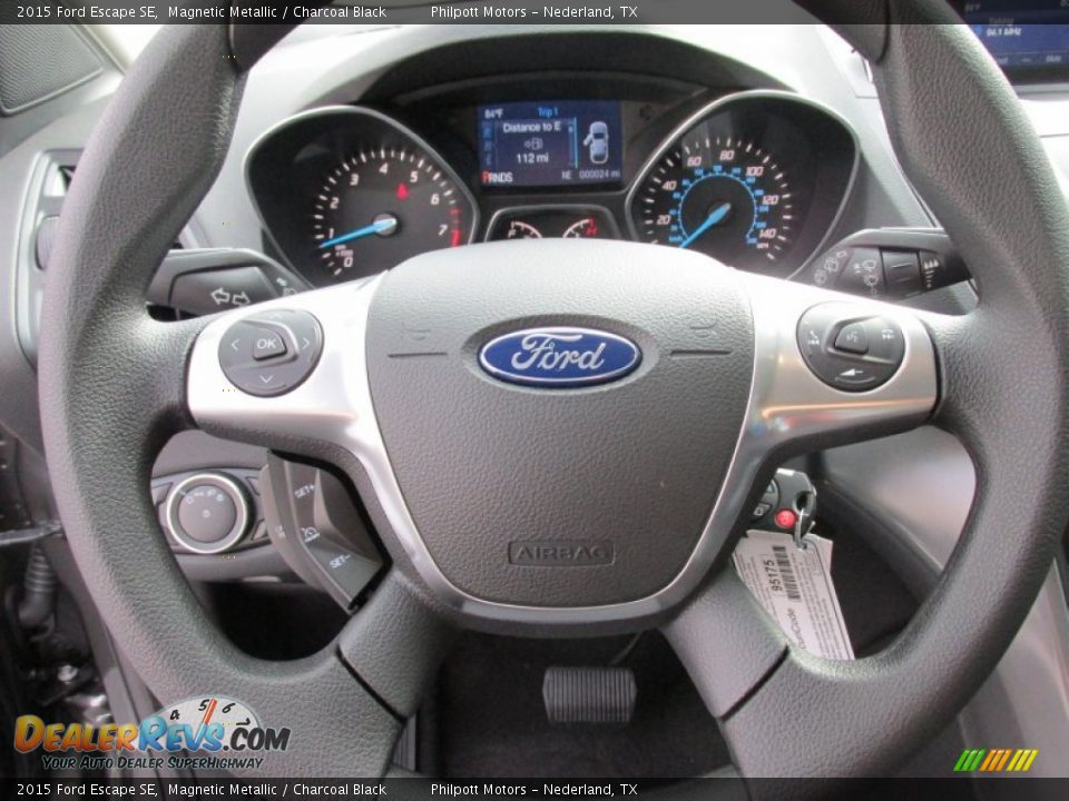 2015 Ford Escape SE Magnetic Metallic / Charcoal Black Photo #29