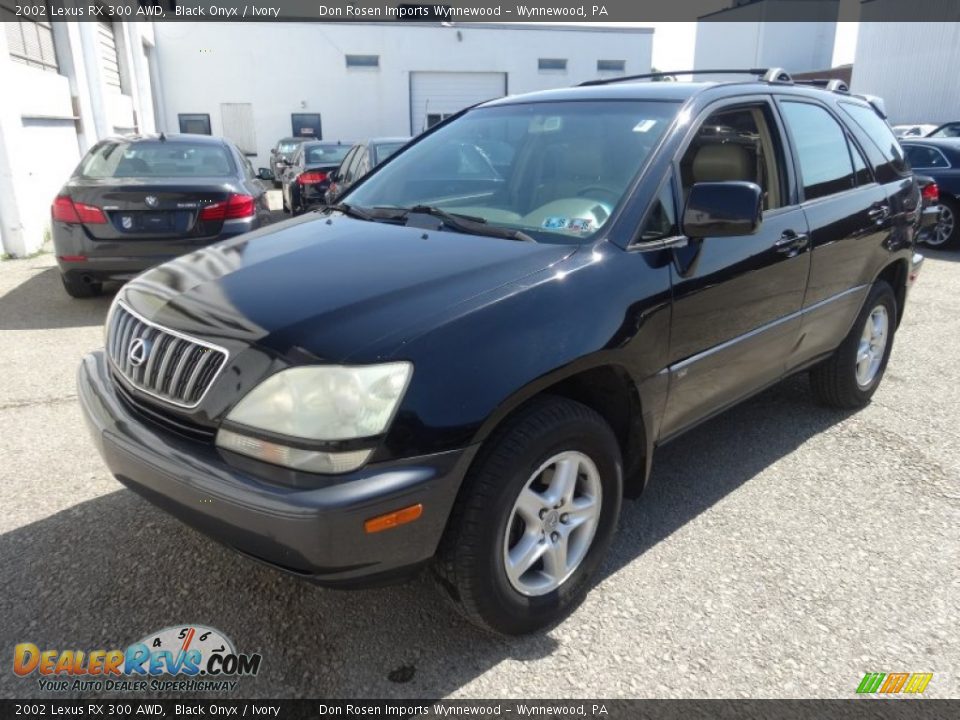 2002 Lexus RX 300 AWD Black Onyx / Ivory Photo #2