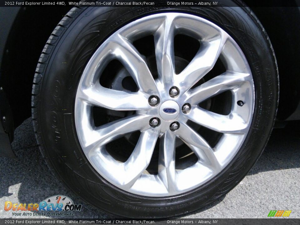 2012 Ford Explorer Limited 4WD White Platinum Tri-Coat / Charcoal Black/Pecan Photo #6