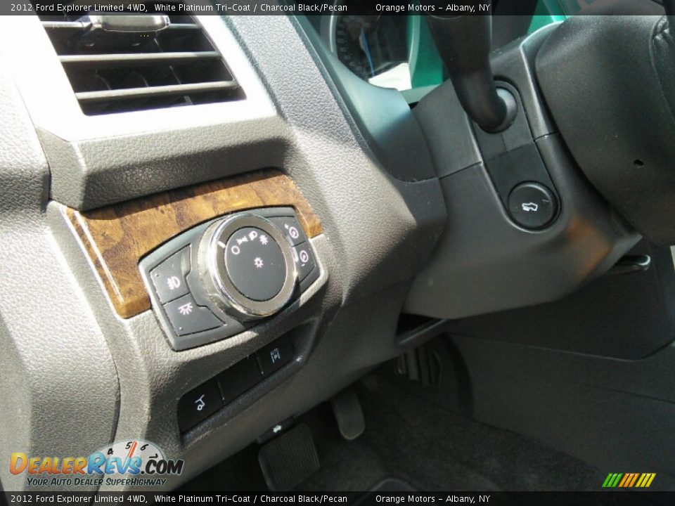 2012 Ford Explorer Limited 4WD White Platinum Tri-Coat / Charcoal Black/Pecan Photo #9