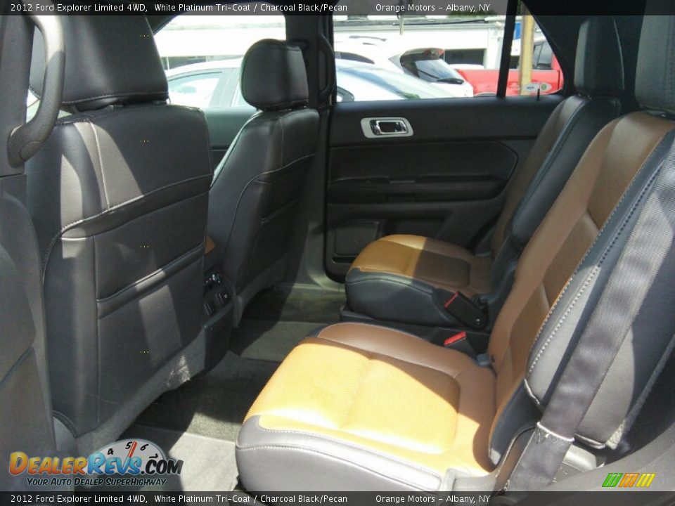 2012 Ford Explorer Limited 4WD White Platinum Tri-Coat / Charcoal Black/Pecan Photo #11