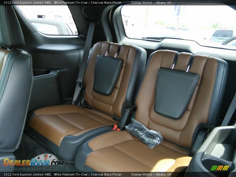 2012 Ford Explorer Limited 4WD White Platinum Tri-Coat / Charcoal Black/Pecan Photo #12