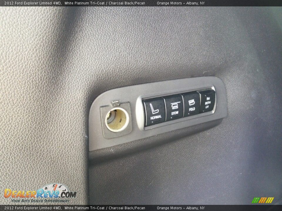 2012 Ford Explorer Limited 4WD White Platinum Tri-Coat / Charcoal Black/Pecan Photo #14