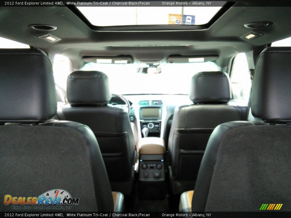 2012 Ford Explorer Limited 4WD White Platinum Tri-Coat / Charcoal Black/Pecan Photo #15