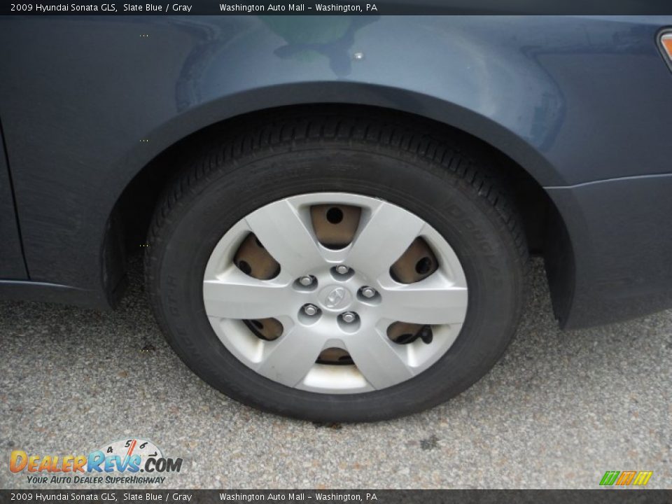 2009 Hyundai Sonata GLS Slate Blue / Gray Photo #3