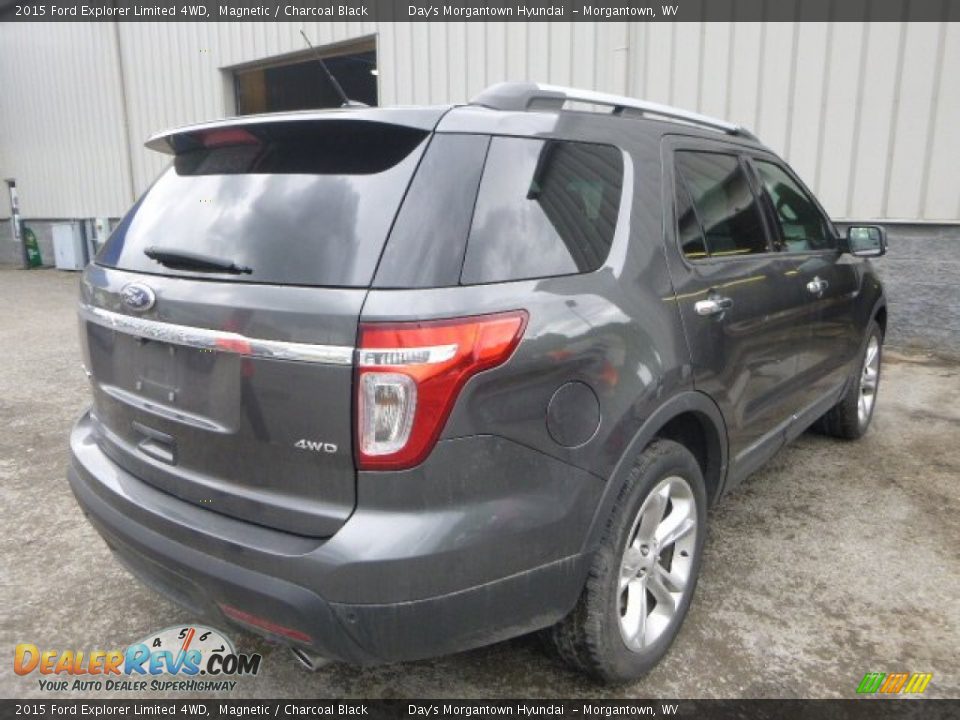 2015 Ford Explorer Limited 4WD Magnetic / Charcoal Black Photo #4