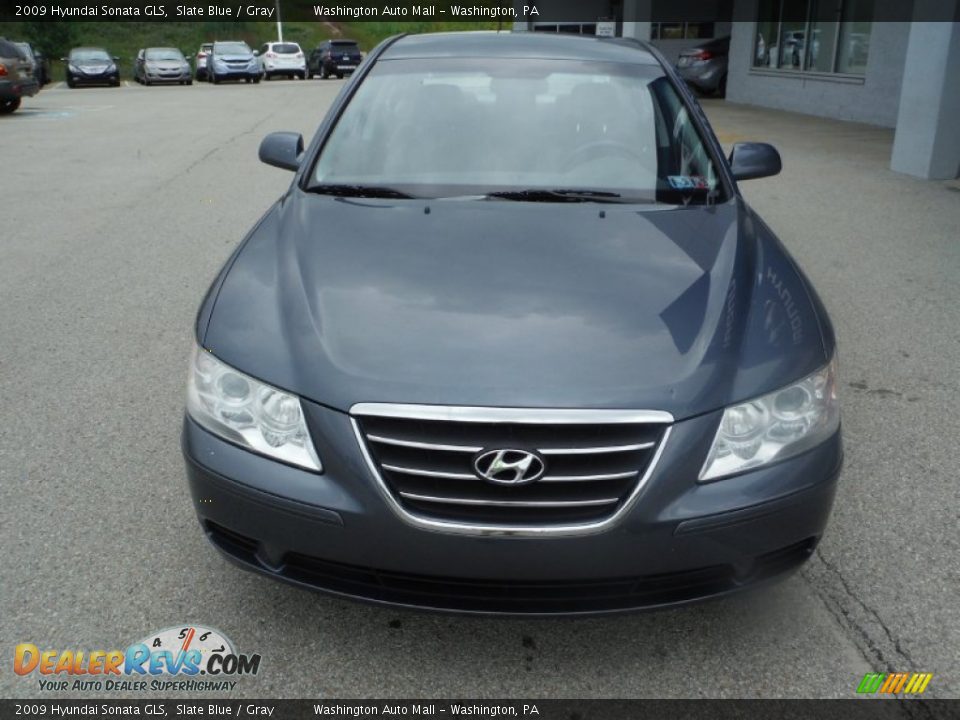 2009 Hyundai Sonata GLS Slate Blue / Gray Photo #4