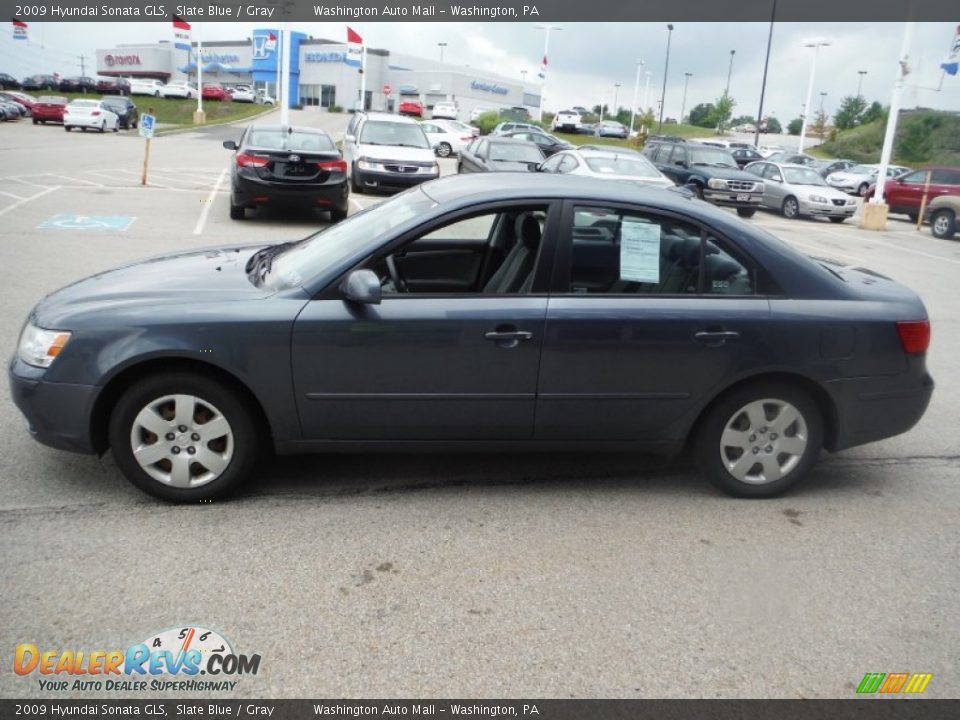 2009 Hyundai Sonata GLS Slate Blue / Gray Photo #6