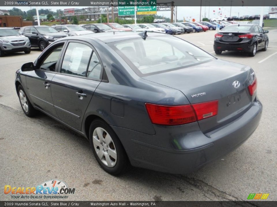 2009 Hyundai Sonata GLS Slate Blue / Gray Photo #7