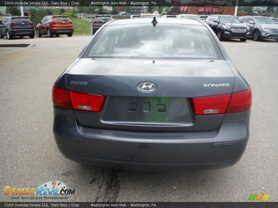 2009 Hyundai Sonata GLS Slate Blue / Gray Photo #8
