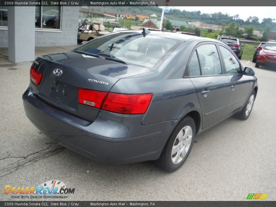 2009 Hyundai Sonata GLS Slate Blue / Gray Photo #9