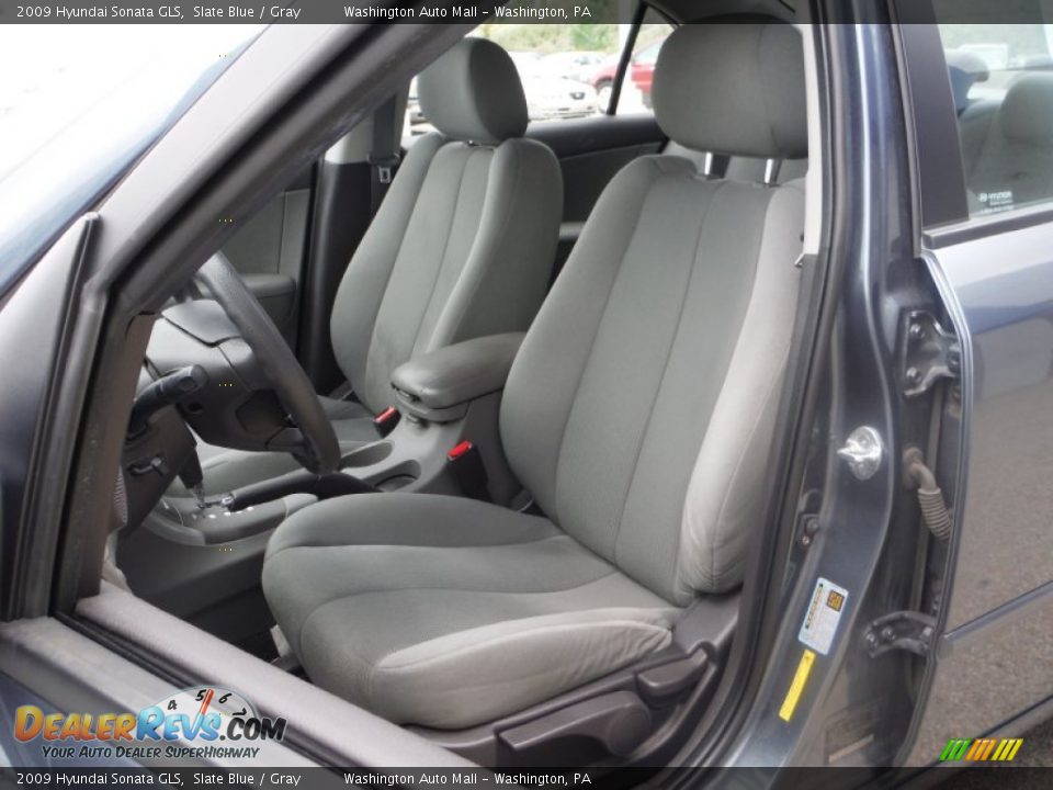 2009 Hyundai Sonata GLS Slate Blue / Gray Photo #10