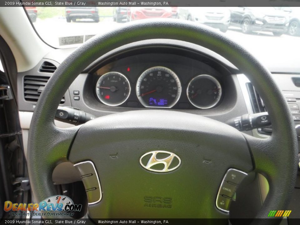 2009 Hyundai Sonata GLS Slate Blue / Gray Photo #15