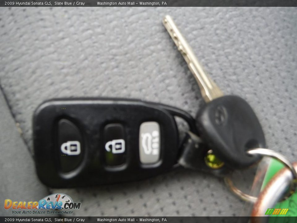 2009 Hyundai Sonata GLS Slate Blue / Gray Photo #18