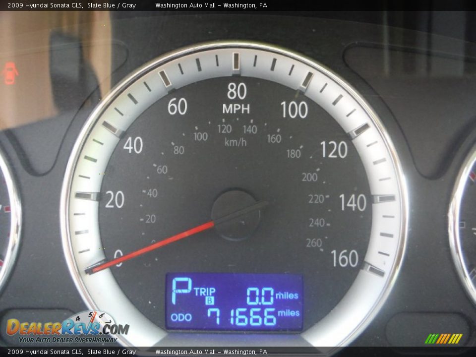 2009 Hyundai Sonata GLS Slate Blue / Gray Photo #20