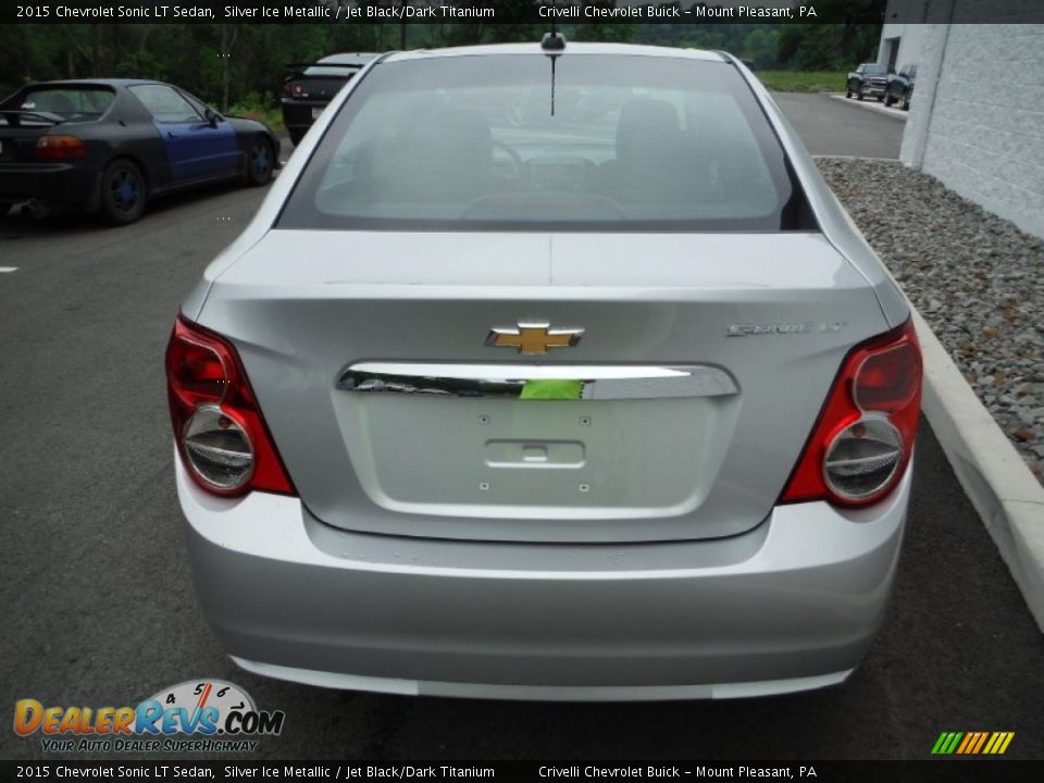 2015 Chevrolet Sonic LT Sedan Silver Ice Metallic / Jet Black/Dark Titanium Photo #6