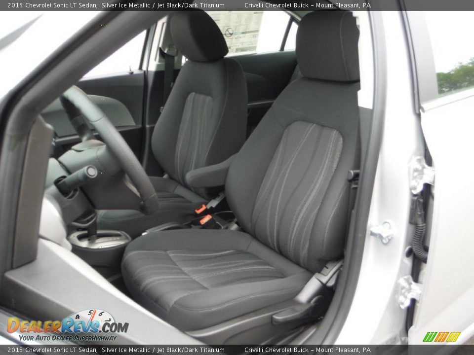 2015 Chevrolet Sonic LT Sedan Silver Ice Metallic / Jet Black/Dark Titanium Photo #10