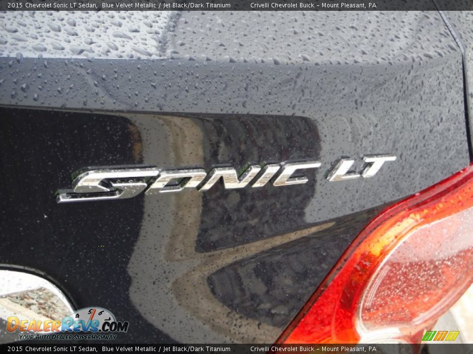 2015 Chevrolet Sonic LT Sedan Blue Velvet Metallic / Jet Black/Dark Titanium Photo #7