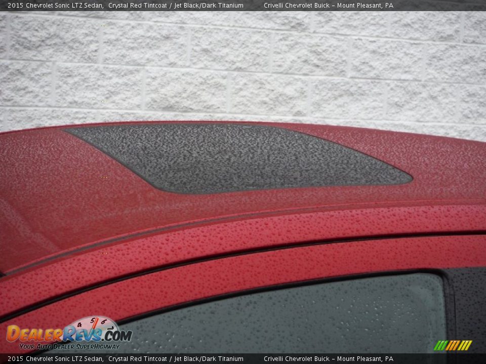 2015 Chevrolet Sonic LTZ Sedan Crystal Red Tintcoat / Jet Black/Dark Titanium Photo #4