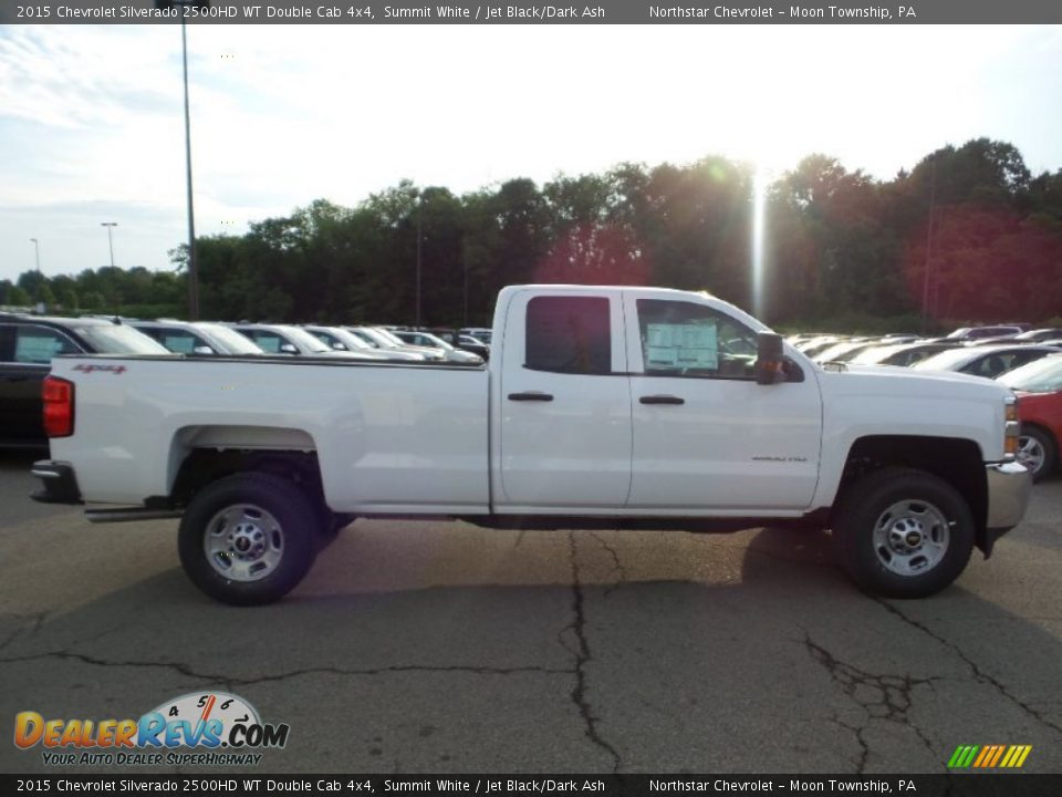 2015 Chevrolet Silverado 2500HD WT Double Cab 4x4 Summit White / Jet Black/Dark Ash Photo #4