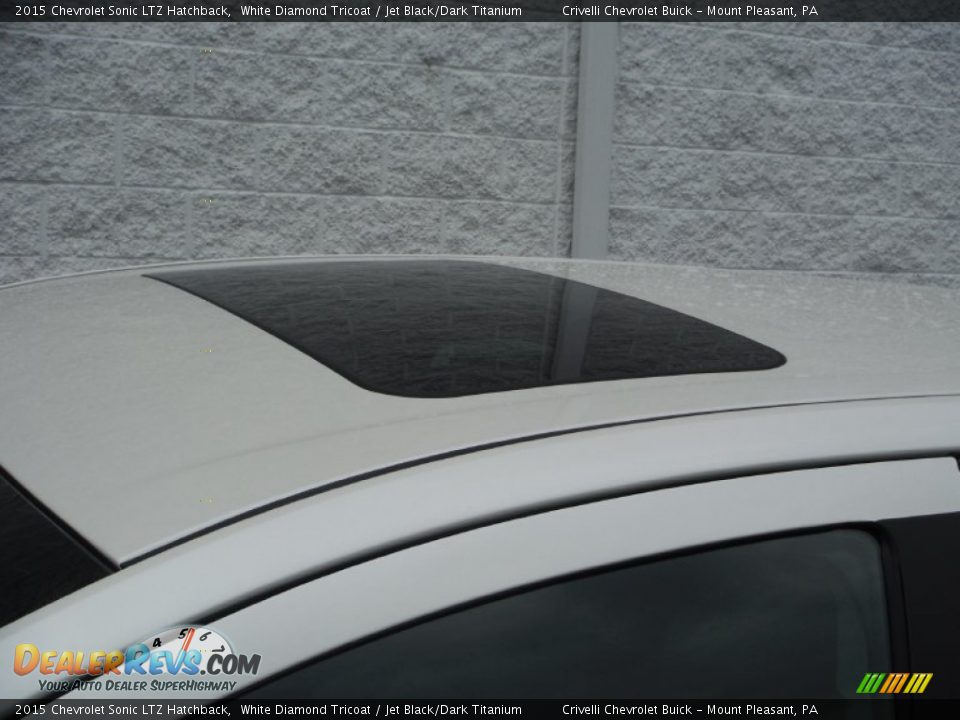 2015 Chevrolet Sonic LTZ Hatchback White Diamond Tricoat / Jet Black/Dark Titanium Photo #3