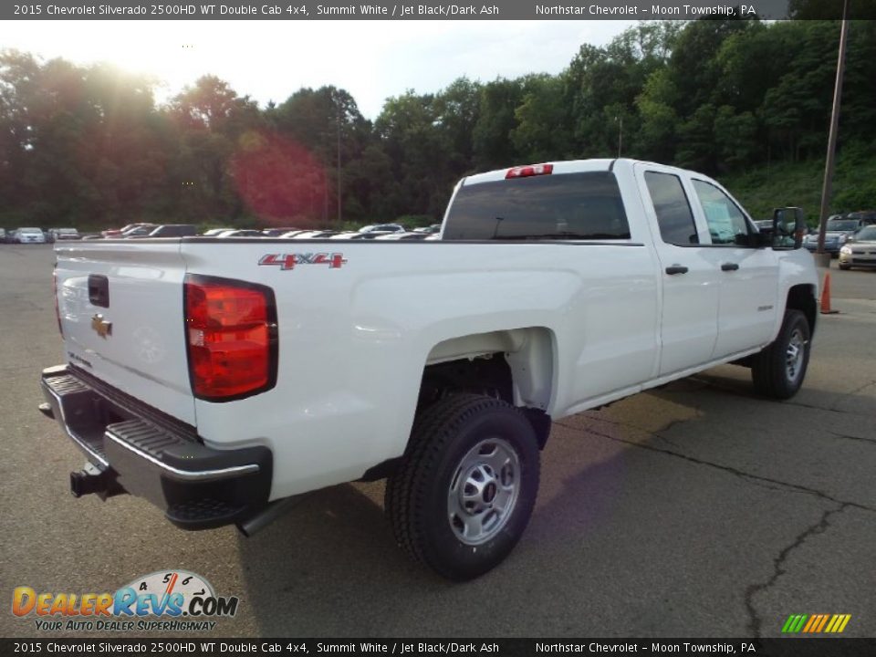 2015 Chevrolet Silverado 2500HD WT Double Cab 4x4 Summit White / Jet Black/Dark Ash Photo #6