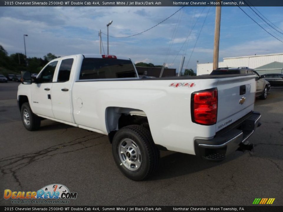 2015 Chevrolet Silverado 2500HD WT Double Cab 4x4 Summit White / Jet Black/Dark Ash Photo #9
