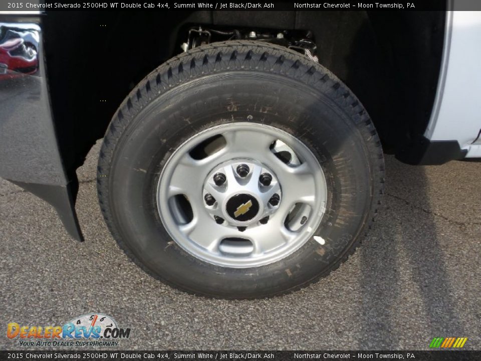 2015 Chevrolet Silverado 2500HD WT Double Cab 4x4 Summit White / Jet Black/Dark Ash Photo #11